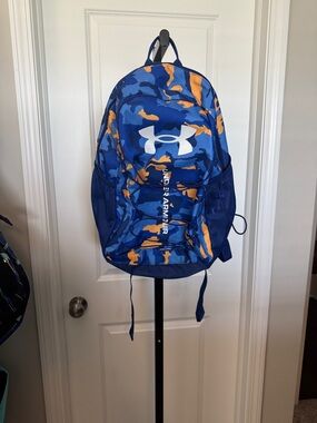 Under Armour Blue & Orange Camo Daypack